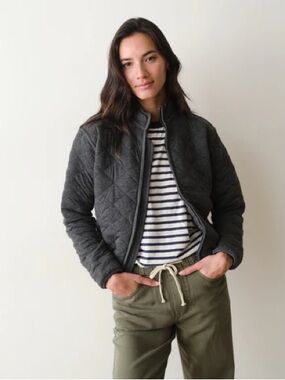 Marine Layer Corbet Qulted Bomber Jscket Lg